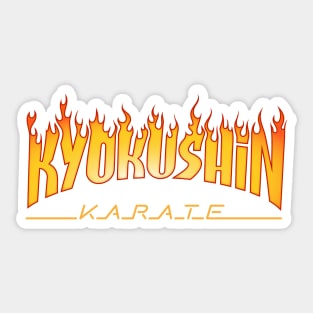 Kyokushin Karate Flame Logo Sticker
